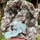 Aquamarine With Muscovite Mica - image 2