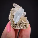 Aquamarine with Quartz and Scheelite - image 2