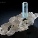 Aquamarine with Quartz and Schorl - image 2