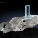 Aquamarine with Quartz and Schorl - image 1