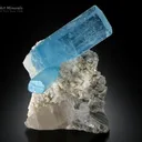 Aquamarine with Quartz from Pakistan - image 2
