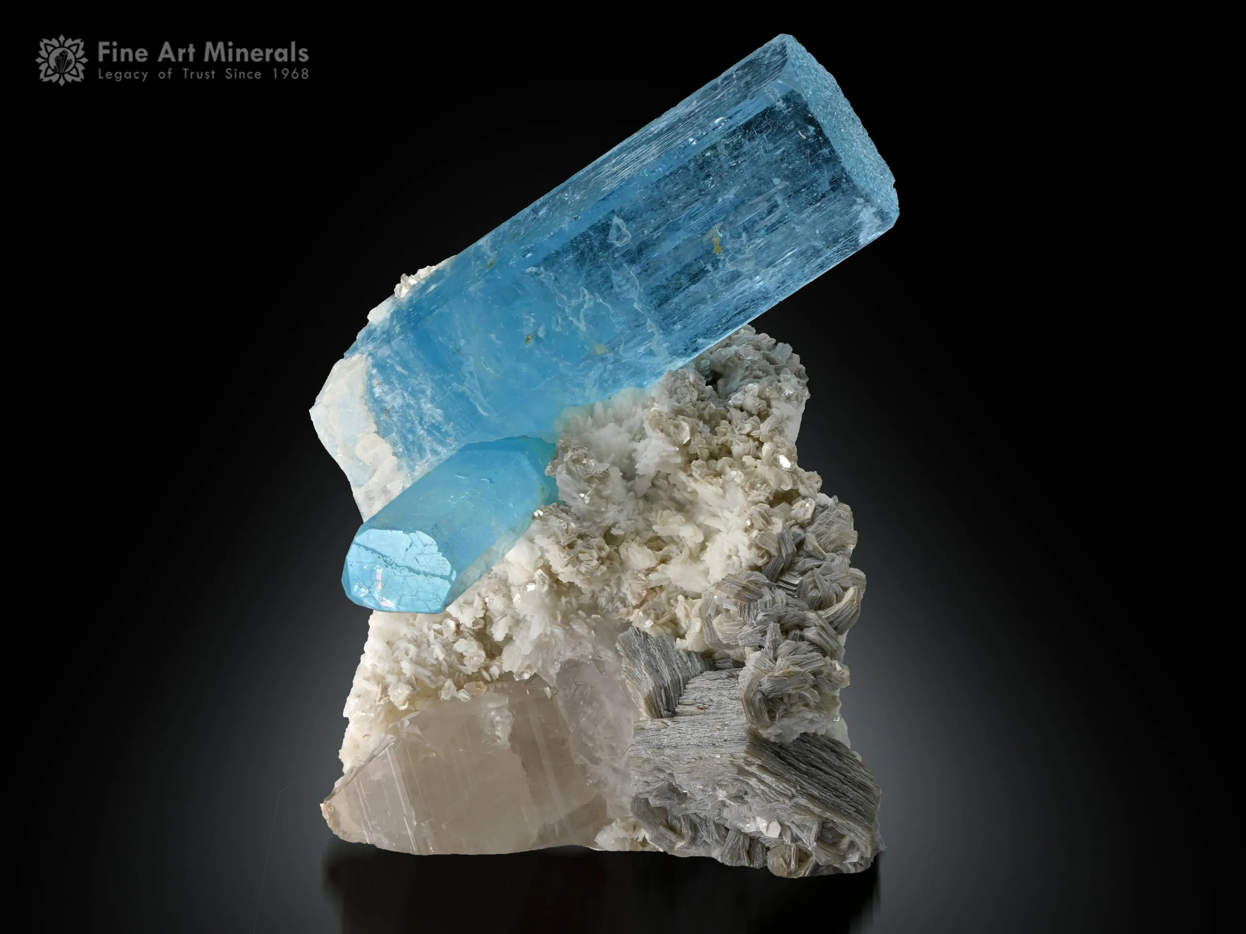 Aquamarine with Quartz from Pakistan - image 2