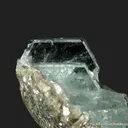 Aquamarine with Quartz, on Muscovite - image 2