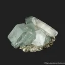Aquamarine with Quartz, on Muscovite - image 4