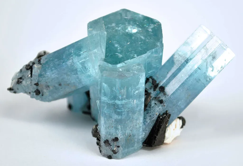 Aquamarine With Schorl image
