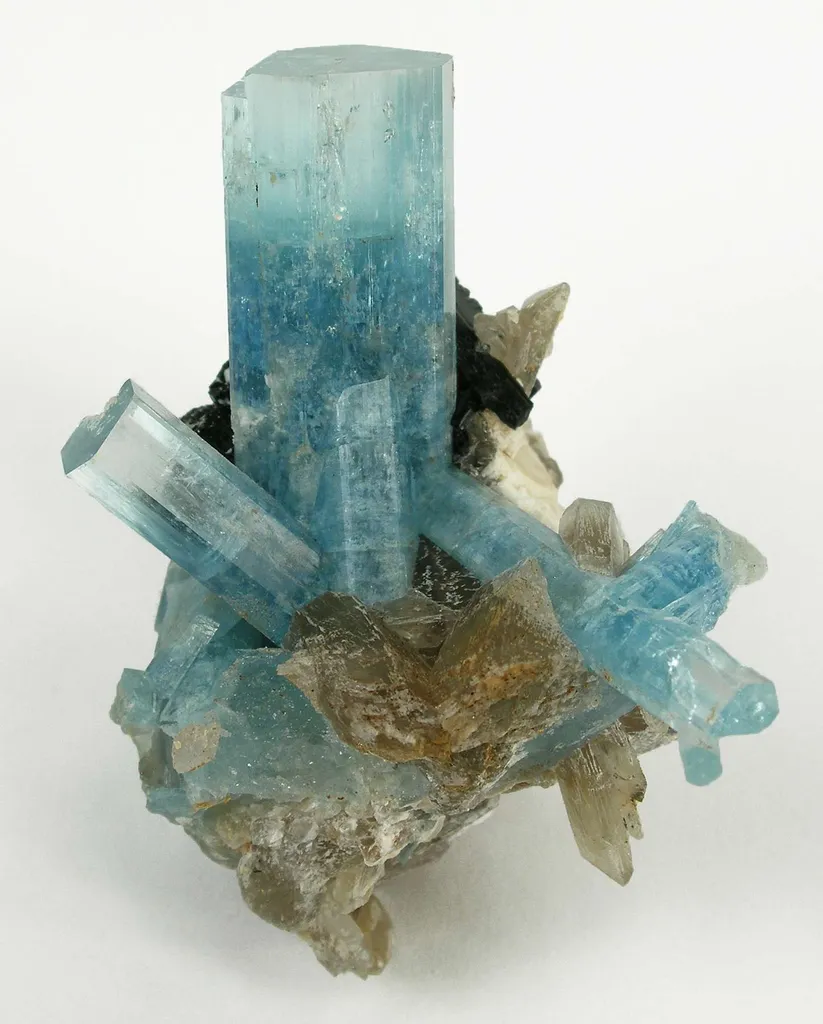 Aquamarine With Schorl image