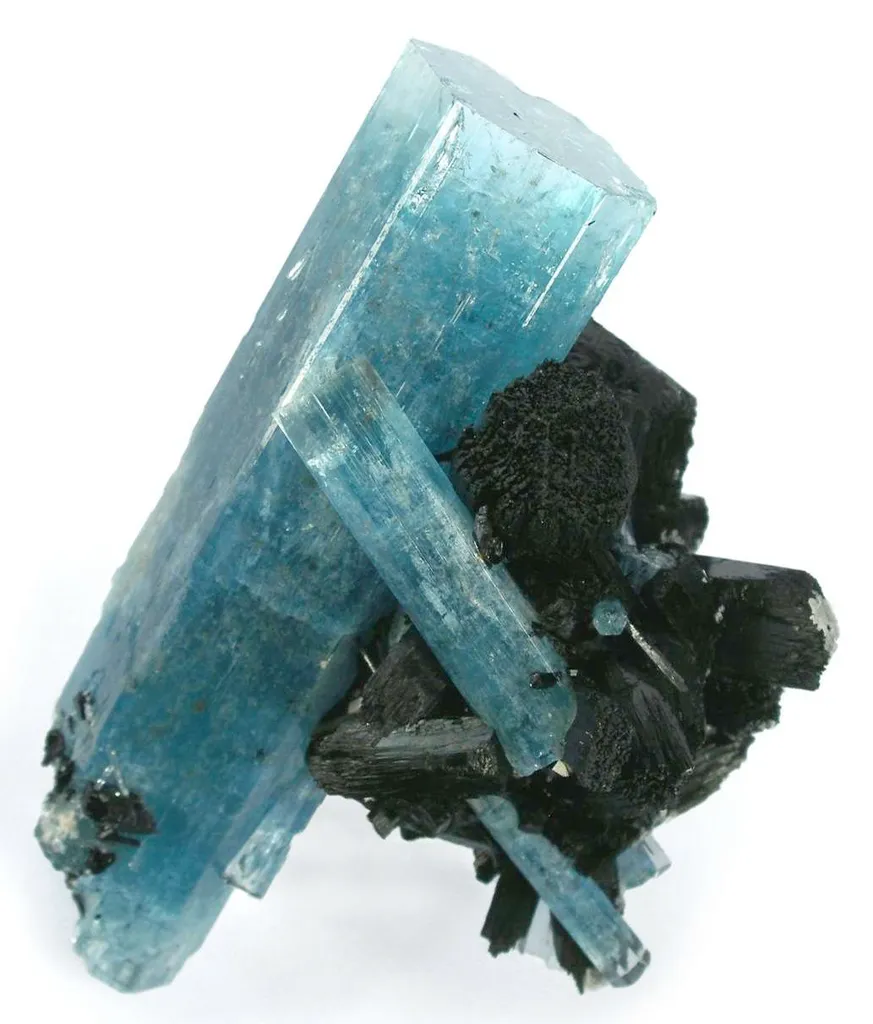 Aquamarine With Schorl image