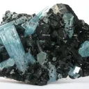 Aquamarine With Schorl - image 1