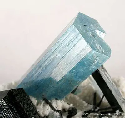 Aquamarine With Schorl - image 3