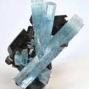 Aquamarine With Schorl - image 1