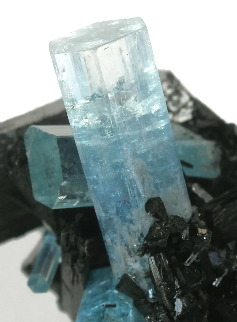Aquamarine With Schorl - image 3