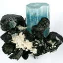 Aquamarine With Schorl - image 2