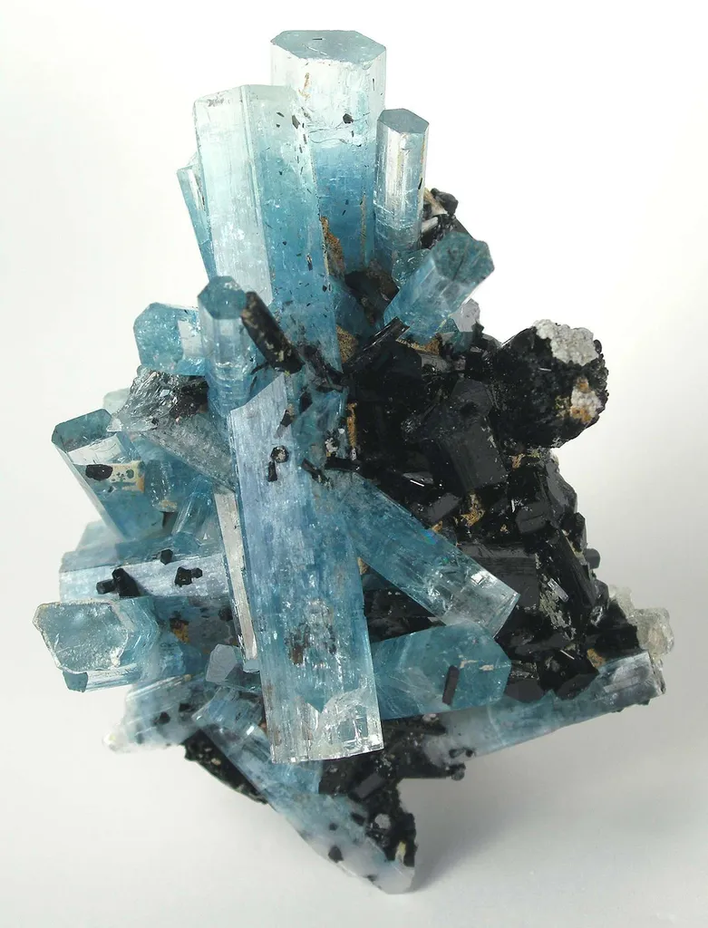 Aquamarine With Schorl image