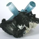 Aquamarine With Schorl - image 1