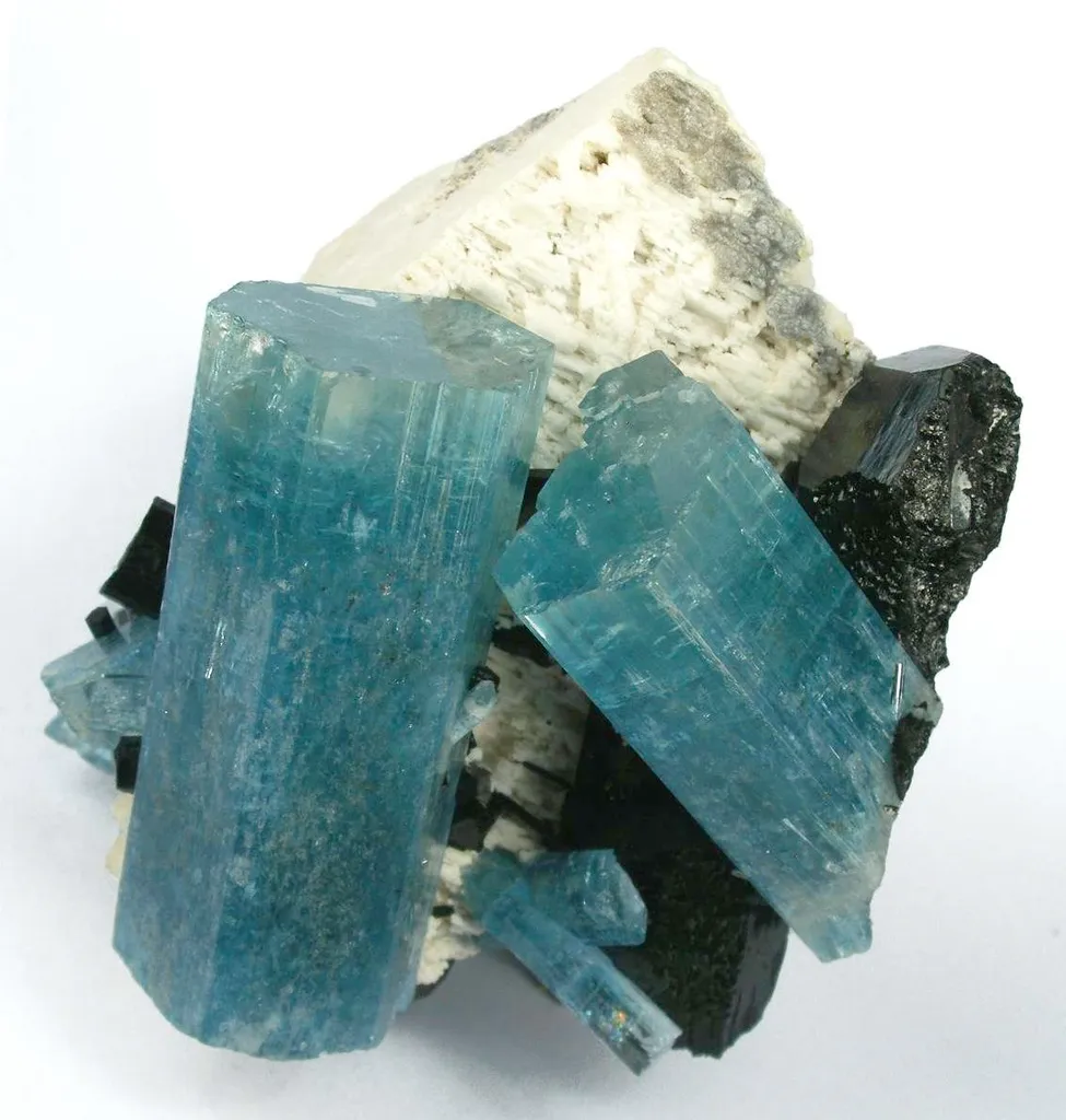 Aquamarine With Schorl image