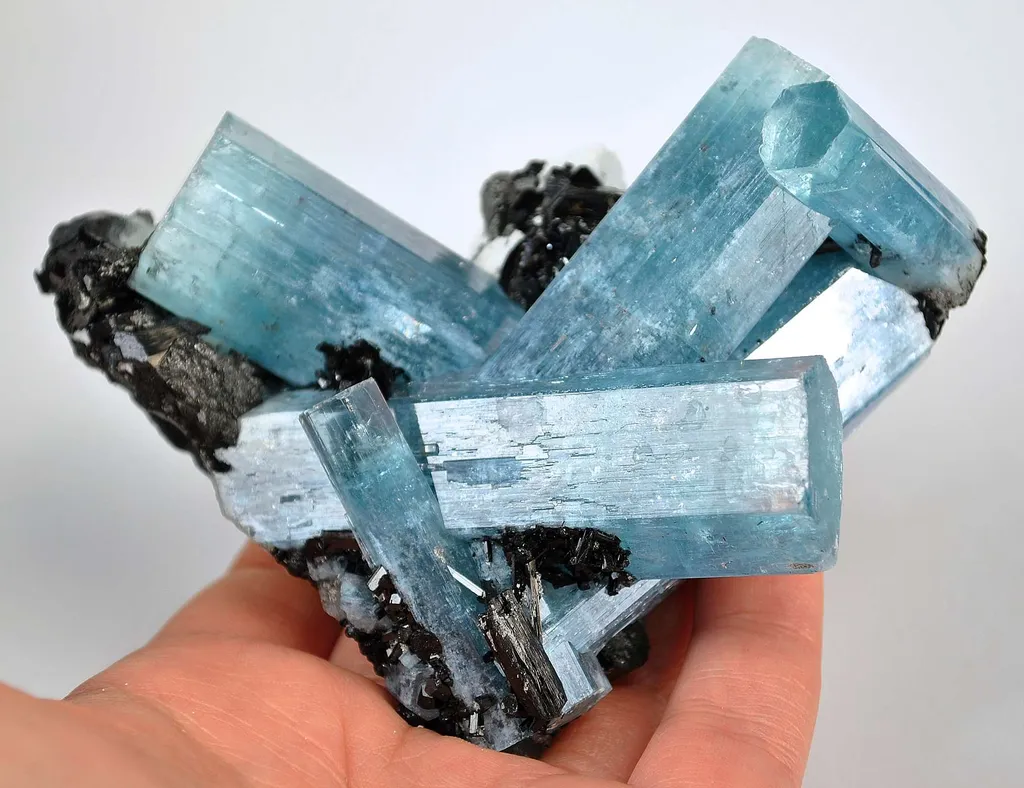Aquamarine With Schorl - image 5