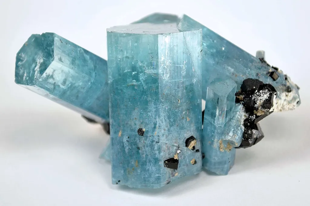 Aquamarine With Schorl - image 4
