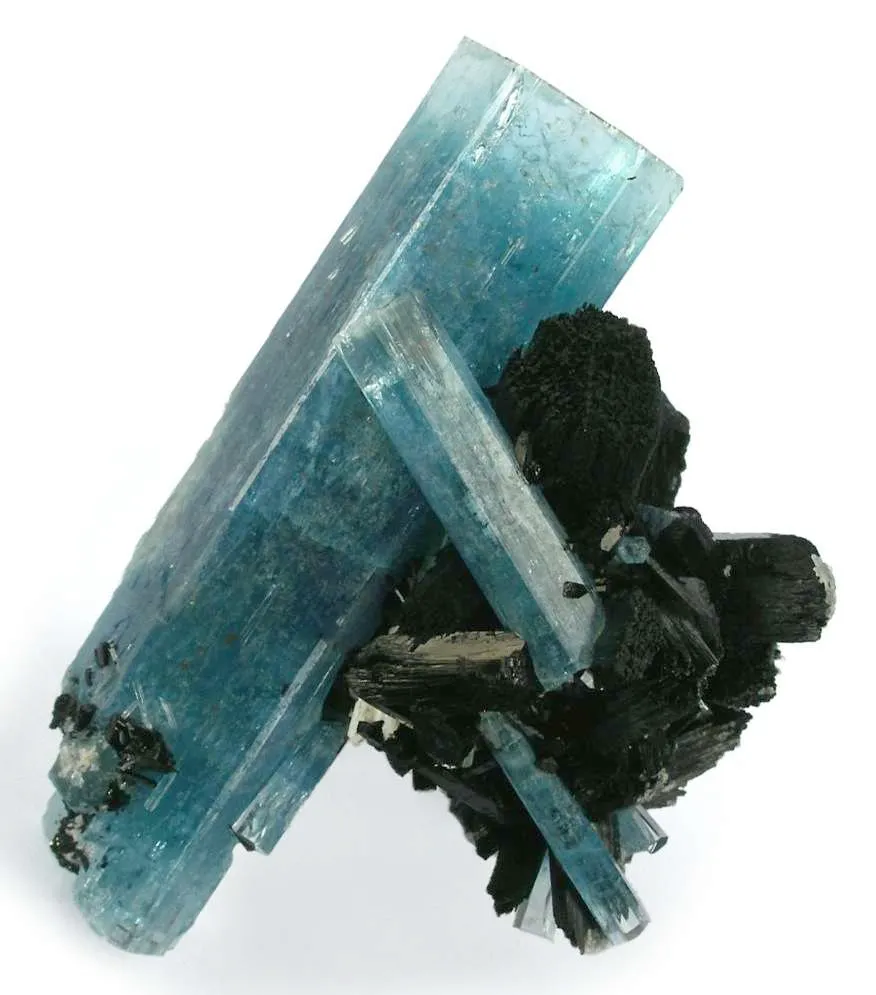 Aquamarine With Schorl - image 2