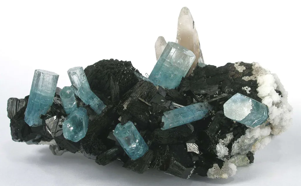 Aquamarine With Schorl - image 2