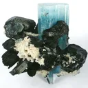 Aquamarine With Schorl - image 1
