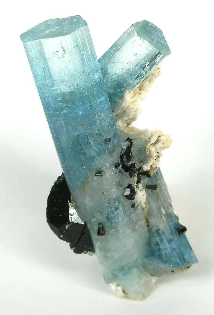Aquamarine With Schorl image