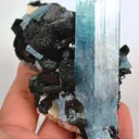 Aquamarine With Schorl - image 1