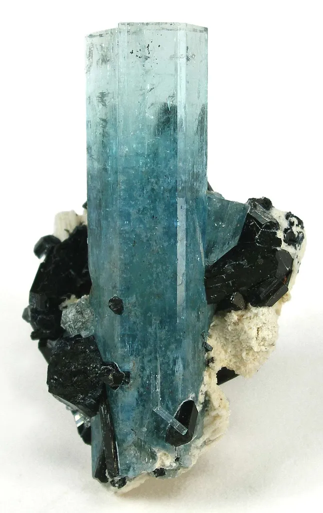 Aquamarine With Schorl - image 2