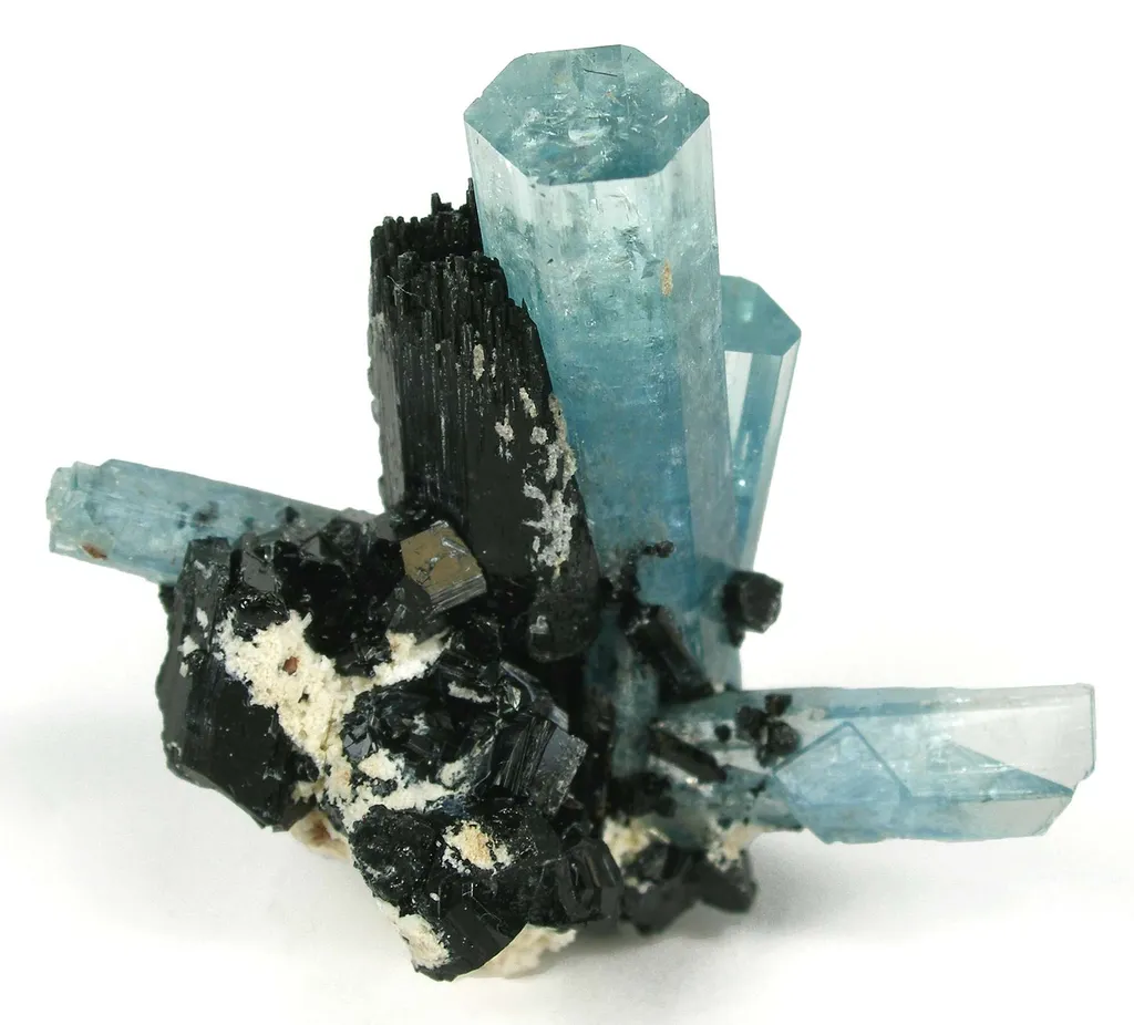 Aquamarine With Schorl image