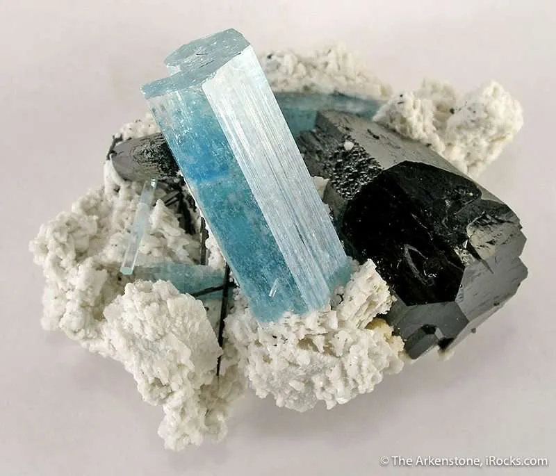 Aquamarine With Schorl - image 2
