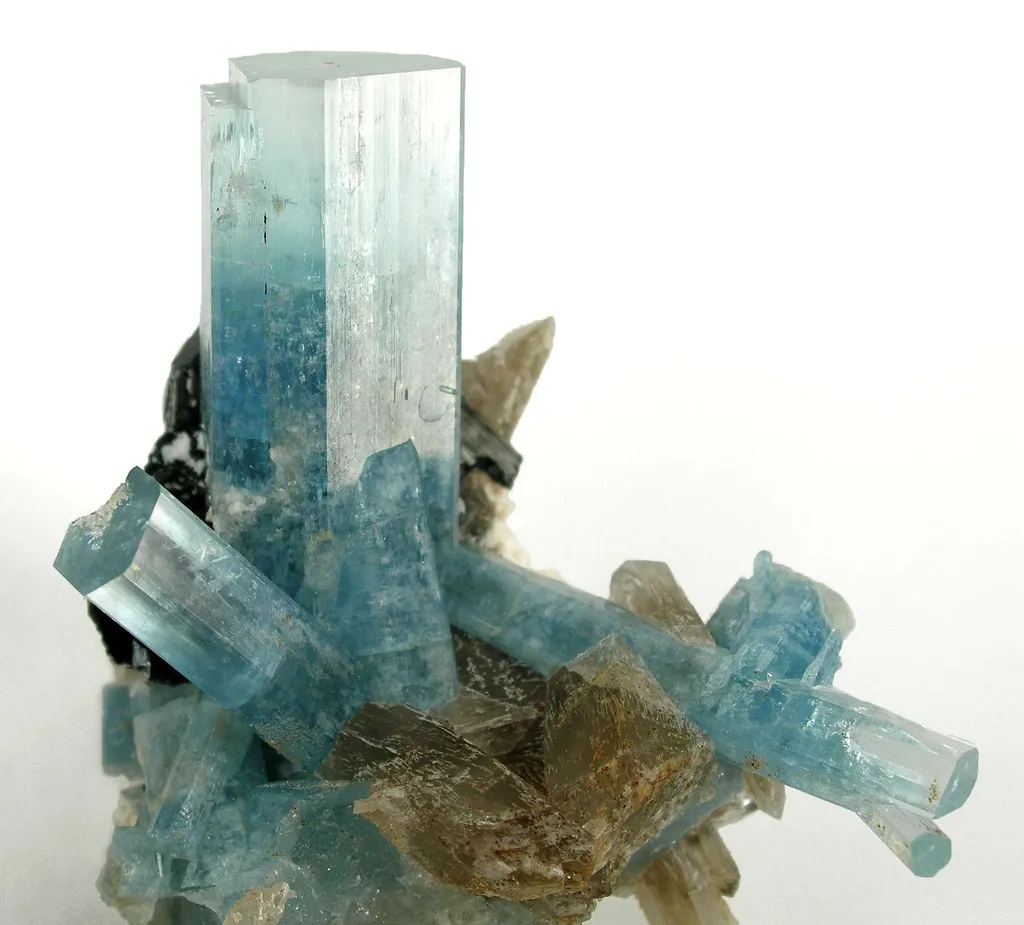 Aquamarine With Schorl - image 2