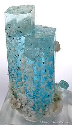 Aquamarine With Schorl And Albite - image 2