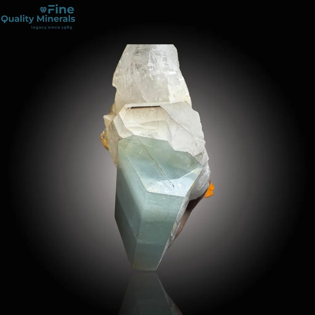 Aquamarine with Schorl and Quartz - image 5
