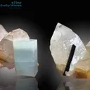 Aquamarine with Schorl and Quartz - image 4