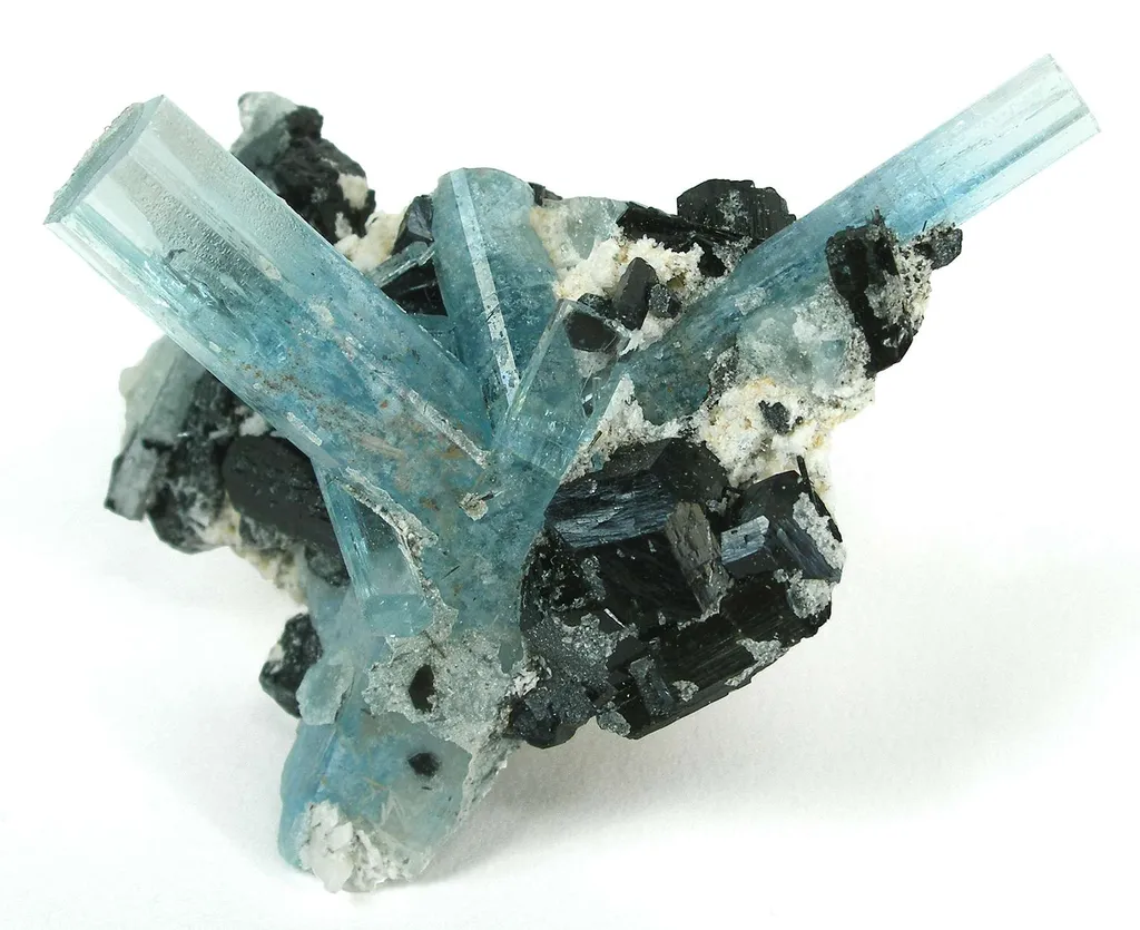 Aquamarine With Schorl image