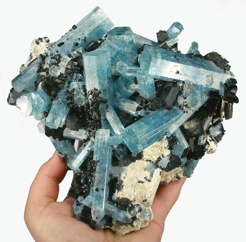 Aquamarine With Schorl - image 2