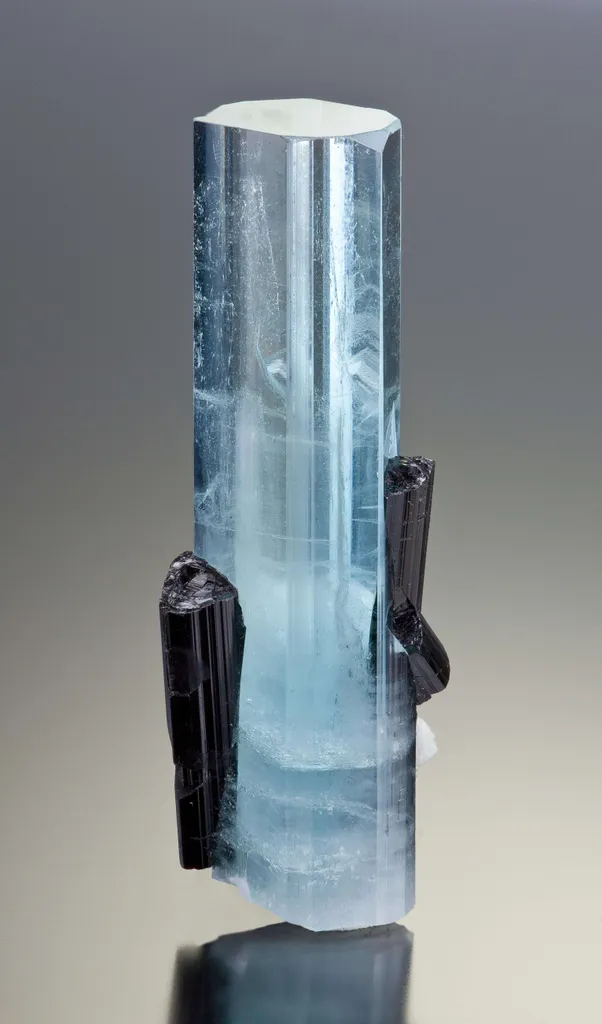 Aquamarine With Schorl image