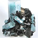 Aquamarine With Schorl - image 1
