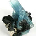 Aquamarine With Schorl - image 1