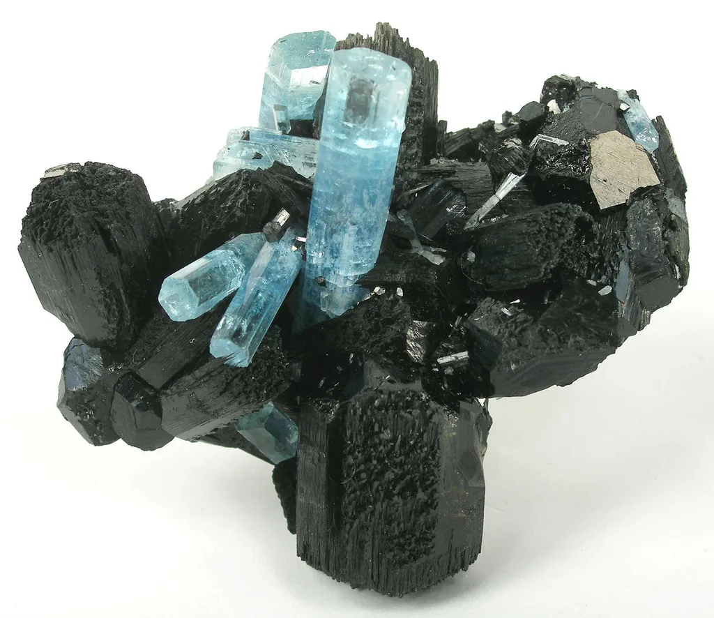 Aquamarine With Schorl image