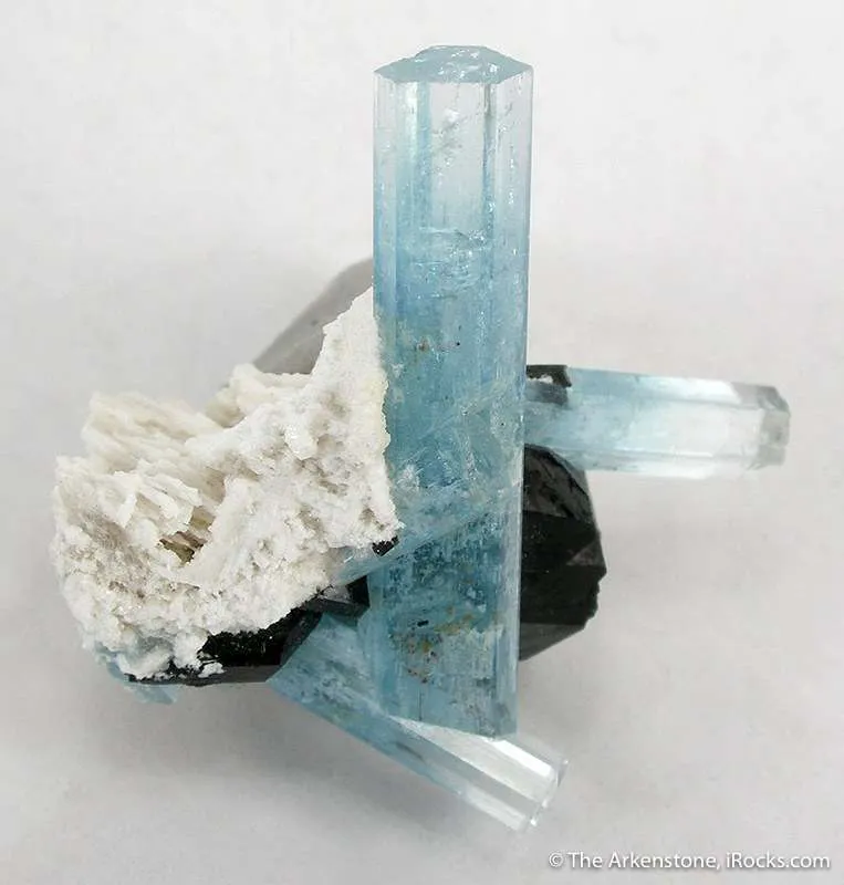 Aquamarine With Schorl - image 2