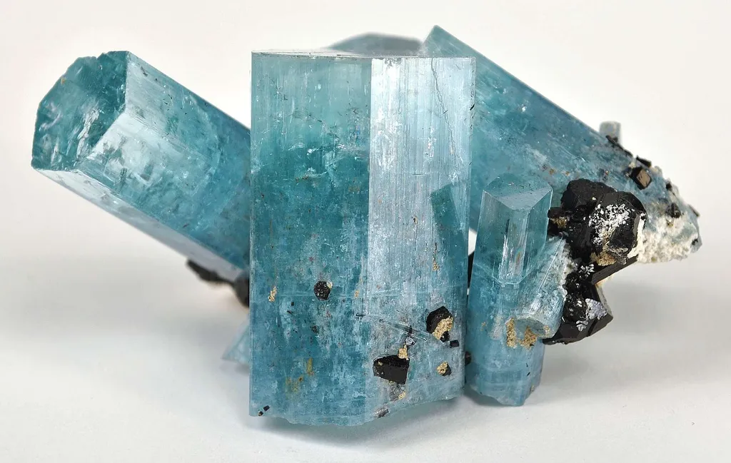 Aquamarine With Schorl - image 3
