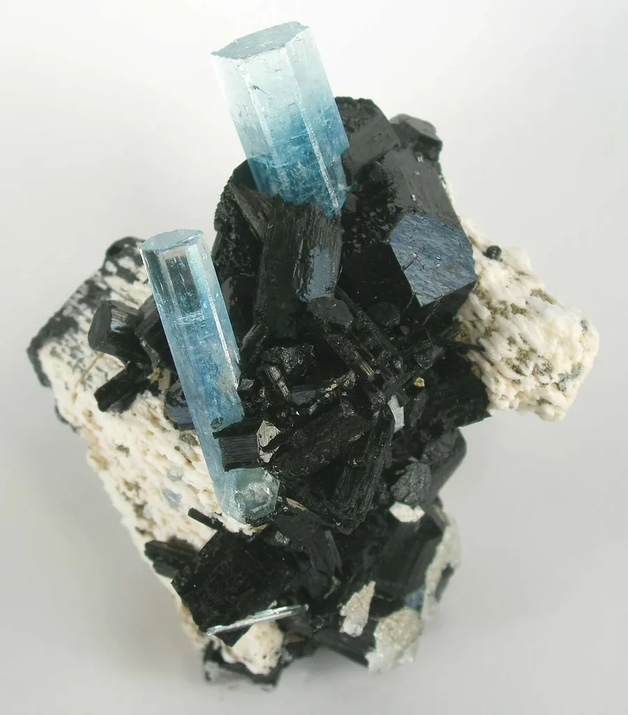 Aquamarine With Schorl image