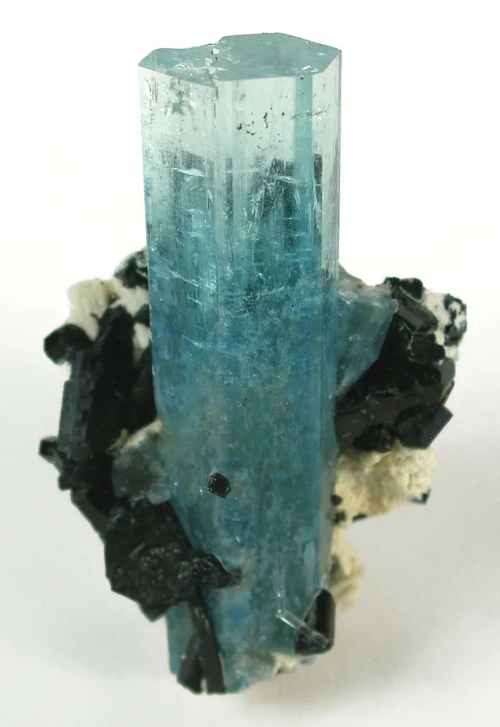 Aquamarine With Schorl image