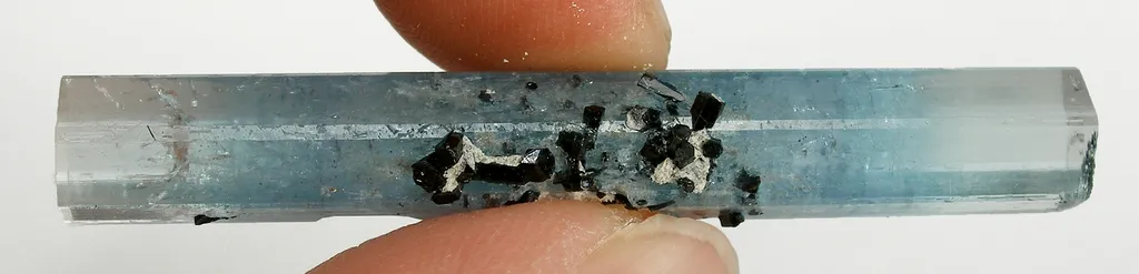 Aquamarine With Schorl (Doubly-Terminated) image