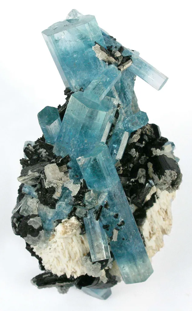 Aquamarine With Schorl image