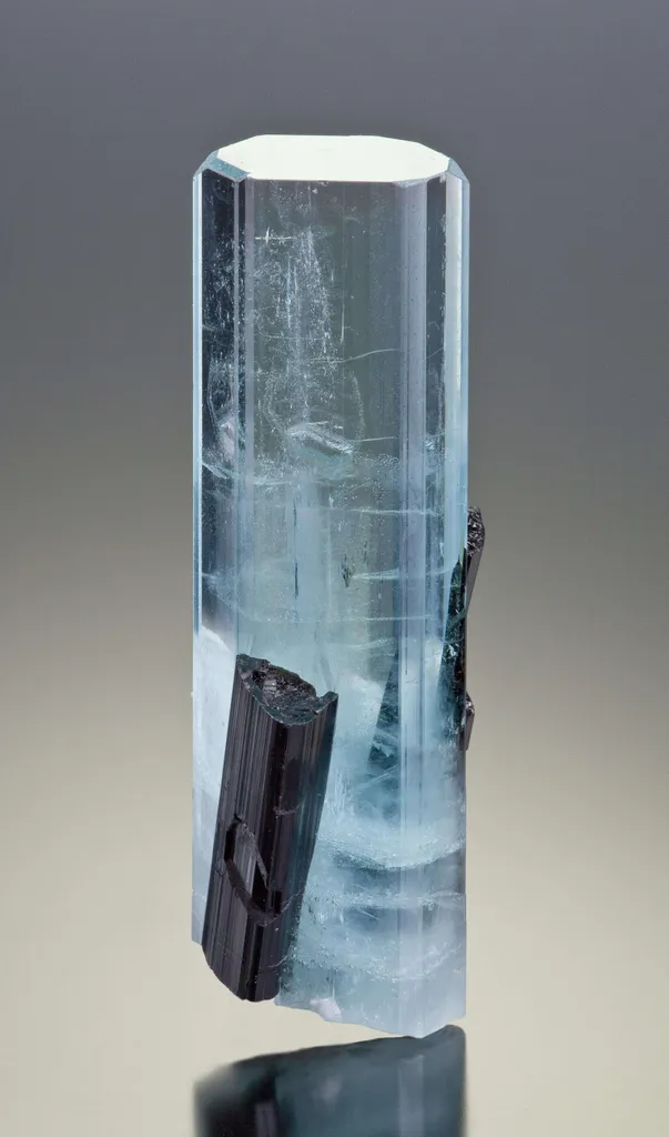 Aquamarine With Schorl - image 3