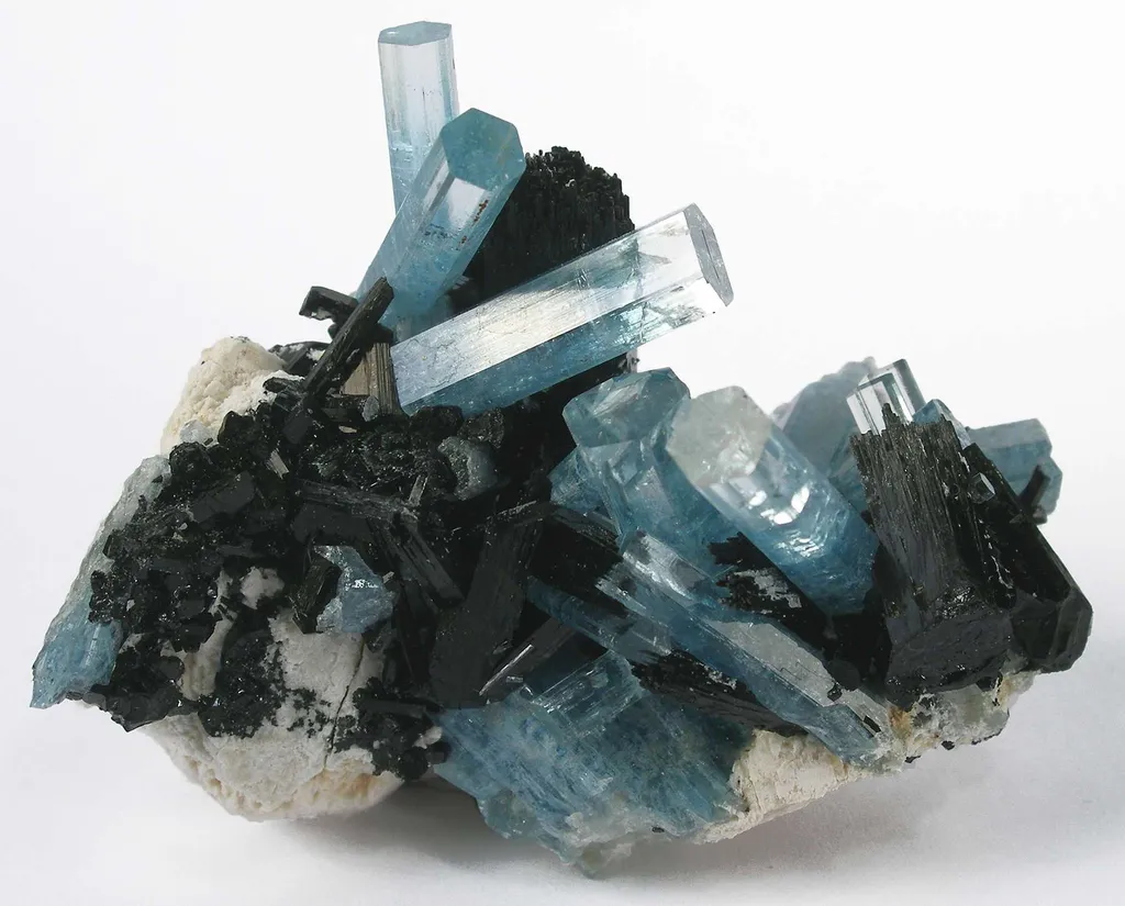 Aquamarine With Schorl image