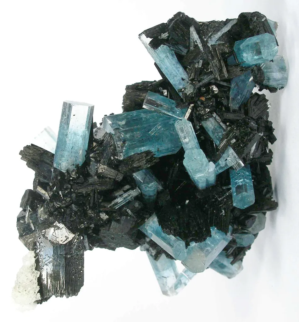Aquamarine With Schorl image