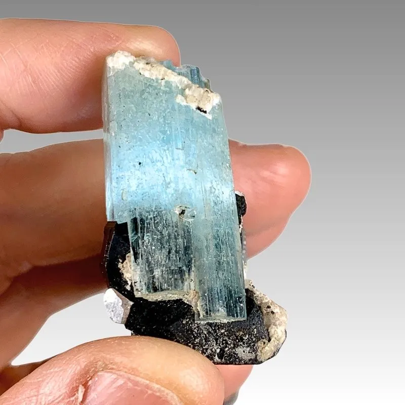 Aquamarine with Schorl from Namibia, Erongo Region - image 5
