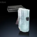 Aquamarine with Schorl from Pakistan - image 2